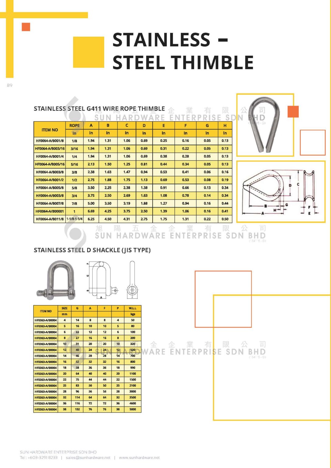 Stainless Steel Fitting Rigging Sun Hardware Enterprise