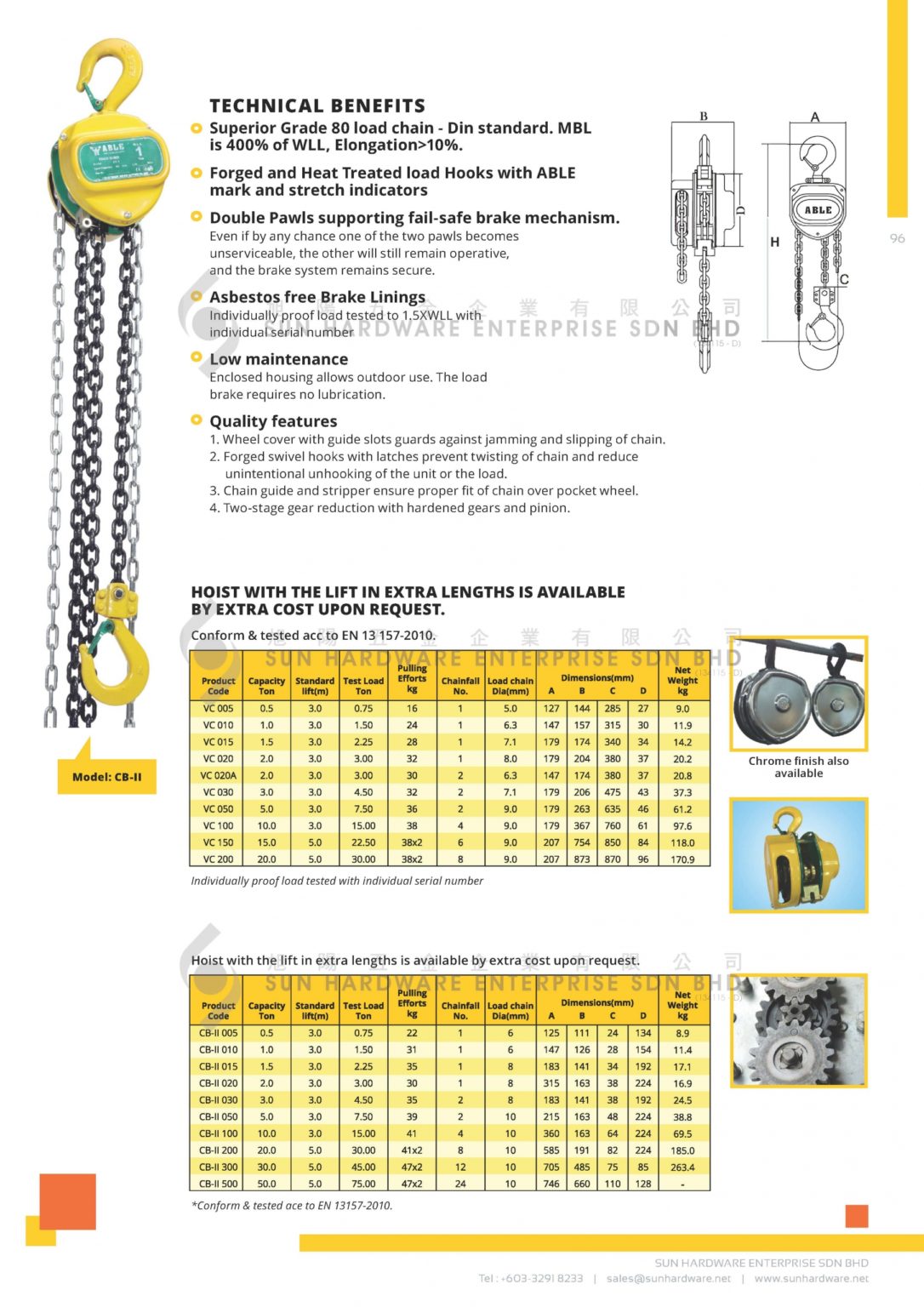 Chain Block - SUN HARDWARE ENTERPRISE