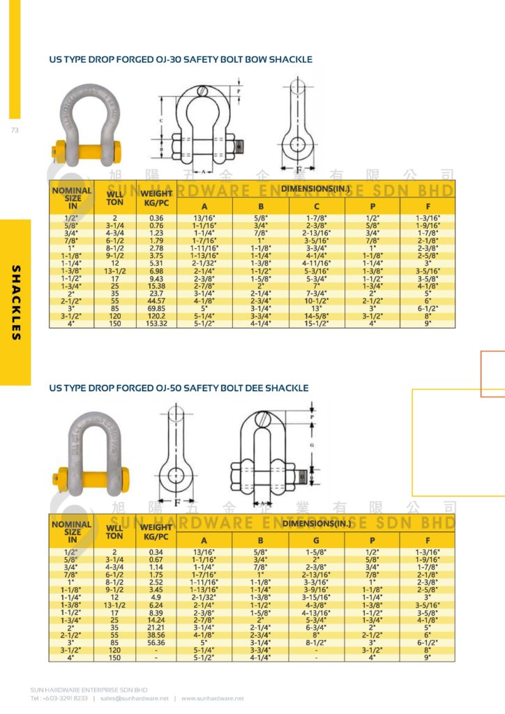 Shackle - SUN HARDWARE ENTERPRISE