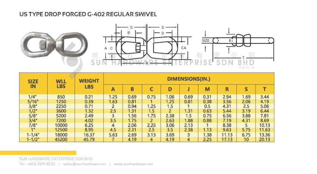 Swivel - SUN HARDWARE ENTERPRISE
